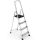 CAGSAN BERGAMA Alumínium 4 lépcsőfokos fellépő létra (Munkamagasság: 2,8m)