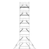 CAGSAN PROTUBE (SN240) gurulóállvány-Munkamagasság: 12.7 m