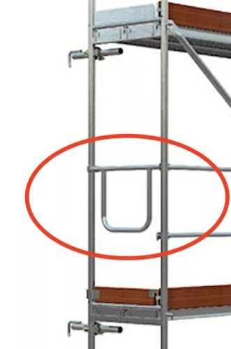 TERRA70 Homlokkorlát / Végkorlát homlokzati állványhoz