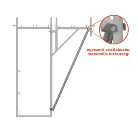 TERRA70 Konzoltámasz homlokzati állványhoz