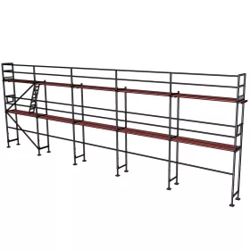 96 m2 AKCIÓS fa járópadozatos HOMLOKZATI ÁLLVÁNY - alapcsomag