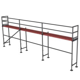   START 40 m2 TERRA70 állványrendszer, homlokzati állvány fa vagy acél járólappal