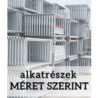 ÁLLVÁNYALKATRÉSZEK MÉRET SZERINT